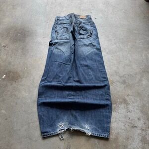 Baggy Ecko Unltd. Southpole Styl Y2K Vintage Denim Jeans 34x32